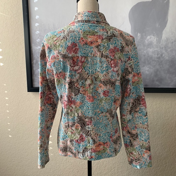 Joni B Light Textured Jacket Size Medium - Picture 5 of 7